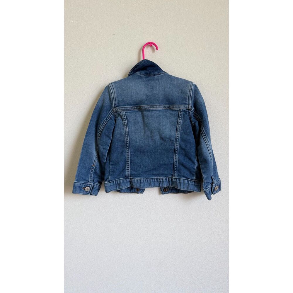 Gap Kids XS Denim Jacket Blue Wash Button Front Trucker Jean Jacket